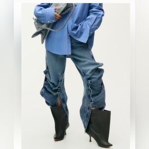 Size 0 4 Glenn Martens H&M - 5-pocket jeans in rigid cotton denim